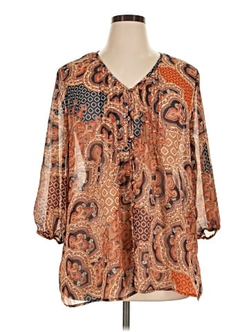 Liz Claiborne 3/4 Sleeve Blouse (view 1)