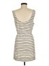 Joie 100% Silk Stripes Tan Casual Dress Size M - photo 2