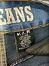 VIP Jeans Solid Blue Jeans Size 14W - photo 7