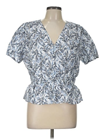 MICHAEL Michael Kors Short Sleeve Blouse (view 1)