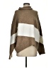 Aryeh Color Block Brown Poncho Size S - photo 1
