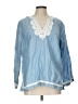 Point Sur Blue Long Sleeve Blouse Size L - photo 1