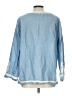 Point Sur Blue Long Sleeve Blouse Size L - photo 2