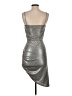 Reformation Metallic Silver Cocktail Dress Size S - photo 2