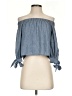 Lulus Blue Gray 3/4 Sleeve Blouse Size XS - photo 1