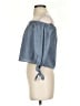 Lulus Blue Gray 3/4 Sleeve Blouse Size XS - photo 5