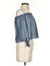 Lulus Blue Gray 3/4 Sleeve Blouse Size XS - photo 4