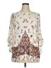DR2 100% Rayon Ivory 3/4 Sleeve Blouse Size XL - photo 1
