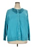 Lands' End 100% Baumwolle Teal Cardigan Size 3X - photo 1