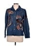 Breckenridge 100% Cotton Paisley Blue Denim Jacket Size M - photo 1
