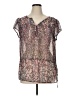 a.n.a. A New Approach 100% Polyester Gray Short Sleeve Blouse Size XL - photo 1