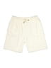 NSF 100% Cotton Solid Ivory Athletic Shorts Size M - photo 1
