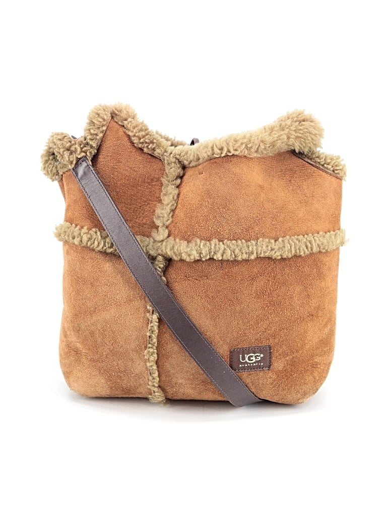 Click to view more detailed imagery on our partner's website Pre-owned Ugg Leather Shoulder Bag In Tan