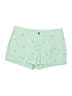 Old Navy 100% Cotton Hearts Green Shorts Size 10 - photo 1