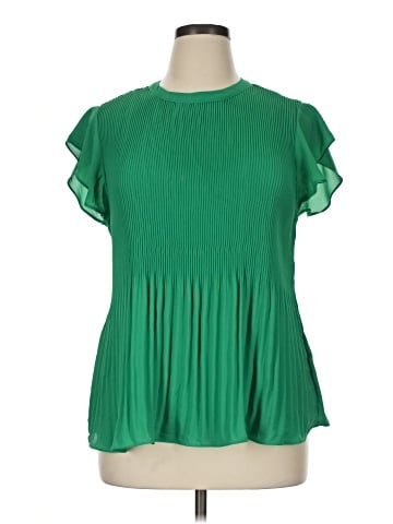 Adrianna Papell Short Sleeve Blouse (view 1)