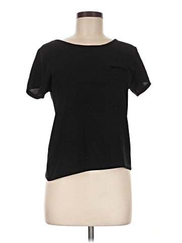 Zara W&B Collection Short Sleeve Top (view 1)