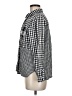 Le Lis 100% Cotton Checkered-gingham Black Long Sleeve Button-Down Shirt Size M - photo 5