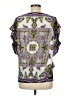 BCX 100% Polyester Purple Short Sleeve Blouse Size M - photo 2