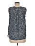 Gap 100% Polyester Blue Sleeveless Blouse Size M - photo 2