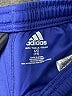 Adidas 100% Polyester Color Block Blue Athletic Shorts Size 14 - photo 3