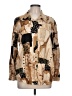 Travelsmith Print Tan Long Sleeve Button-Down Shirt Size L - photo 1