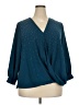 Alfani 100% Polyester Teal 3/4 Sleeve Blouse Size 2X - photo 1