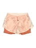 Nike 100% Nylon Color Block Orange Athletic Shorts Size S - photo 1