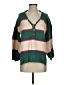 Entro Color Block Green Pullover Sweater Size S - photo 1
