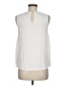 Mossimo 100% Polyester Ivory Sleeveless Blouse Size M - photo 2