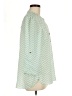 Milano 100% Polyester Chevron-herringbone Green 3/4 Sleeve Blouse Size M - photo 4