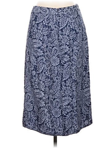 Madewell Linen-Blend Knotted Midi Skirt in Paisley Garden (view 2)