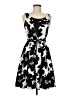 I.N. Studio Graphic Black Cocktail Dress Size 6 - photo 1