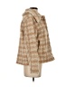 Blu Pepper 100% Polyester Tweed Tan Coat Size S - photo 4