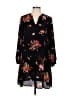 Old Navy 100% Polyester Floral Black Casual Dress Size M - photo 1