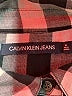 CALVIN KLEIN JEANS Checkered-gingham Gray Long Sleeve Blouse Size M - photo 7