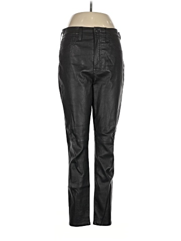 Madewell 10" High-Rise Skinny Jeans: Leather Edition (view 1)