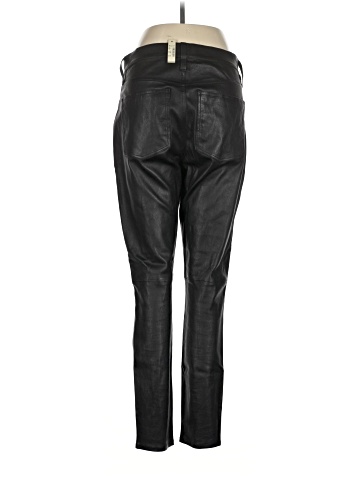 Madewell 10" High-Rise Skinny Jeans: Leather Edition (view 2)
