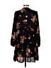 Old Navy 100% Polyester Floral Black Casual Dress Size M - photo 2
