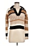 Le Lis 100% Cotton Color Block Tan Pullover Sweater Size M - photo 1