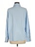 MNG 100% Polyester Solid Blue Long Sleeve Blouse Size 6 - photo 2