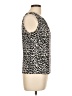 Calvin Klein Leopard Print Ivory Sleeveless Blouse Size L (petite) - photo 4