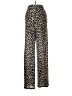H&M 100% Viscose Animal Print Brown Casual Pants Size XS - photo 2