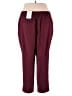 Croft & Barrow Solid Burgundy Casual Pants Size XXL - photo 2