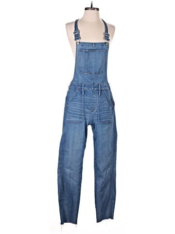 Madewell Skinny Overalls in Kemp Wash (view 1)