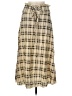 Shein 100% Polyester Plaid Tan Casual Skirt Size 8 - 10 - photo 1