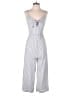 Japna 100% Polyester Stripes Gray Jumpsuit Size M - photo 1