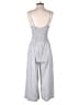 Japna 100% Polyester Stripes Gray Jumpsuit Size M - photo 2