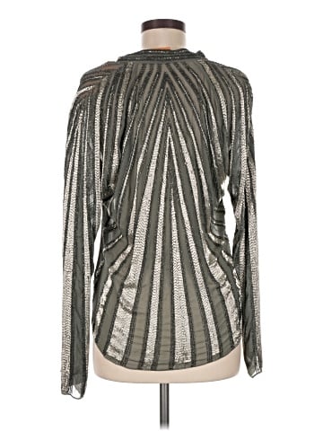 Tory Burch Long Sleeve Silk Top (view 2)