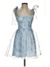 Mi ami 100% Polyester Blue Cocktail Dress Size S - photo 1