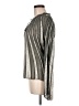 Tory Burch 100% Silk Silver Long Sleeve Silk Top Size 8 - photo 5
